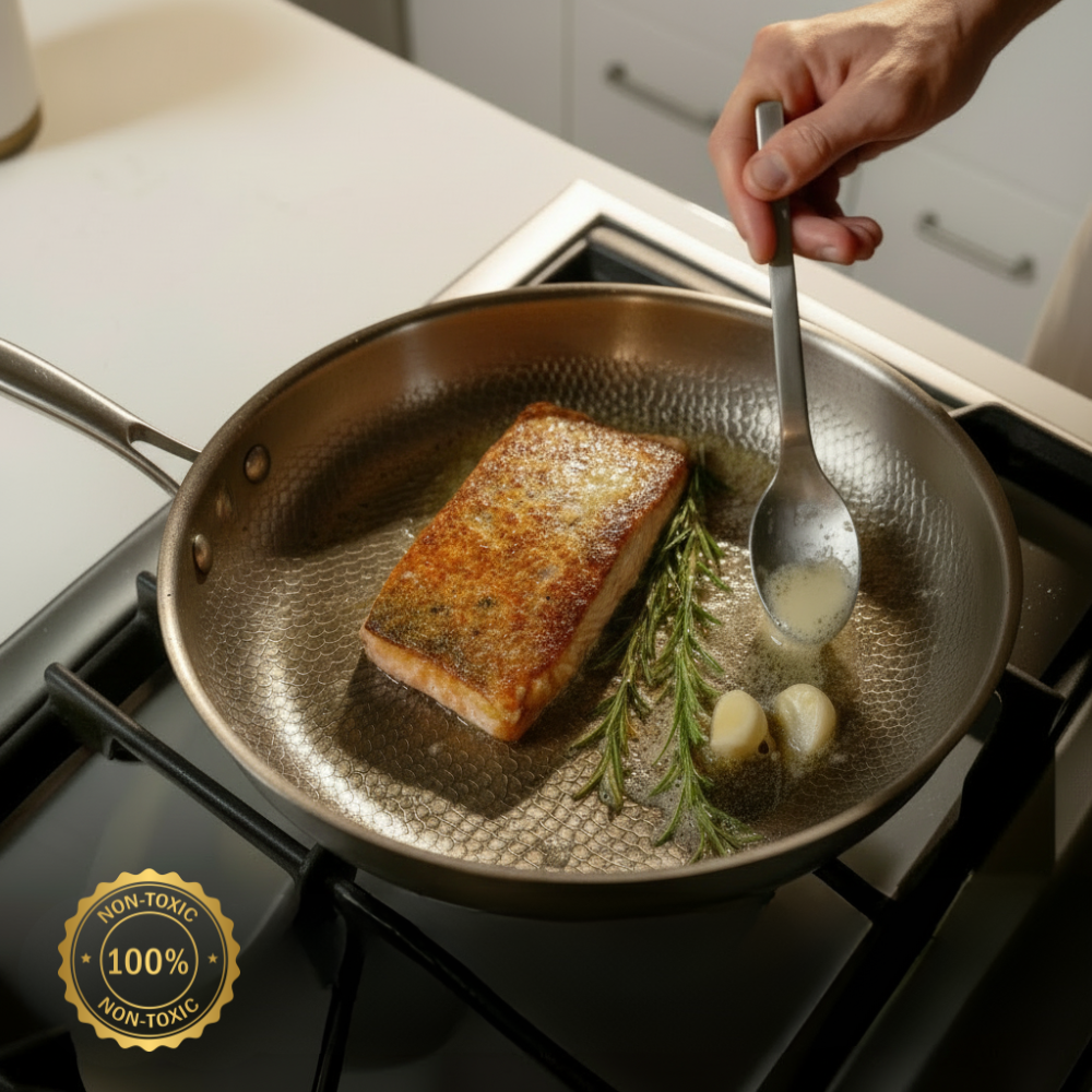 Hammered Titanium Pan