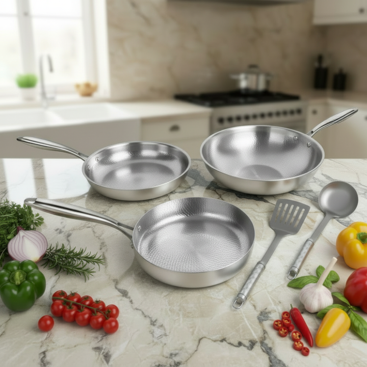 Hammered Titanium Cookware Set