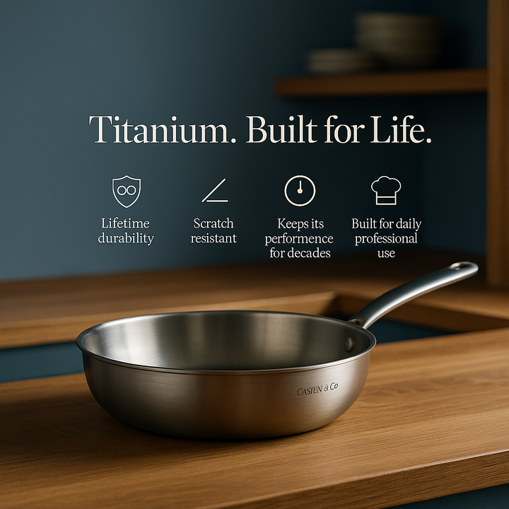 Titanium Deep Casserole Pot Pro