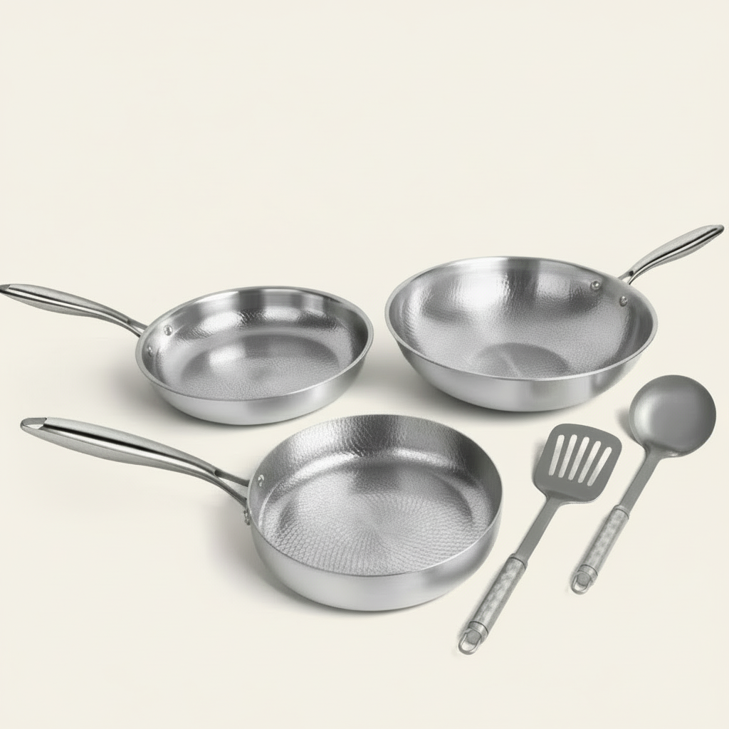 Hammered Titanium Cookware Set
